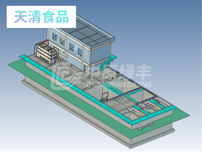 天清食品300m³/d食品加工废水处理工程案例